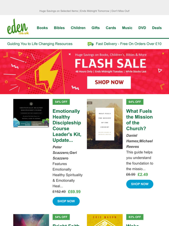 ⚡ Flash Sale | 48 Hours Only | While Stocks Last ⏰ + FREE Delivery Over £10⏰