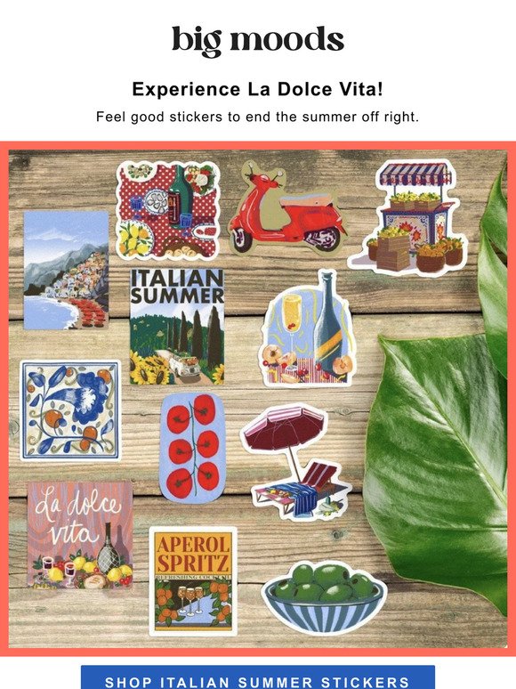 Brand NEW Italian Summer Stickers!