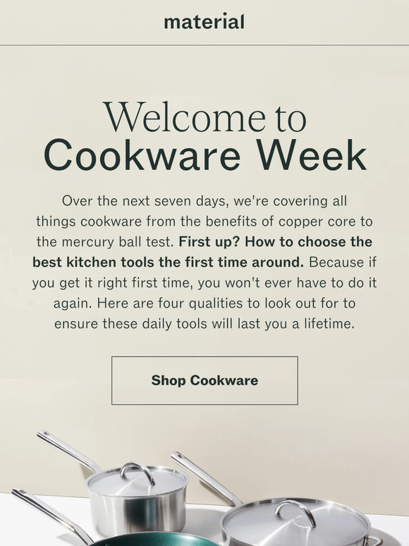 Let Cookware Week Commence