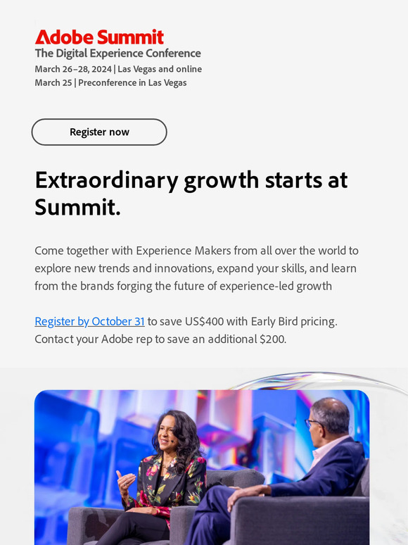 Register now for Summit 2024—and save $400