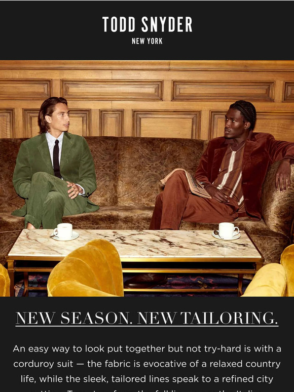 The Suit Shop Is Open For Fall