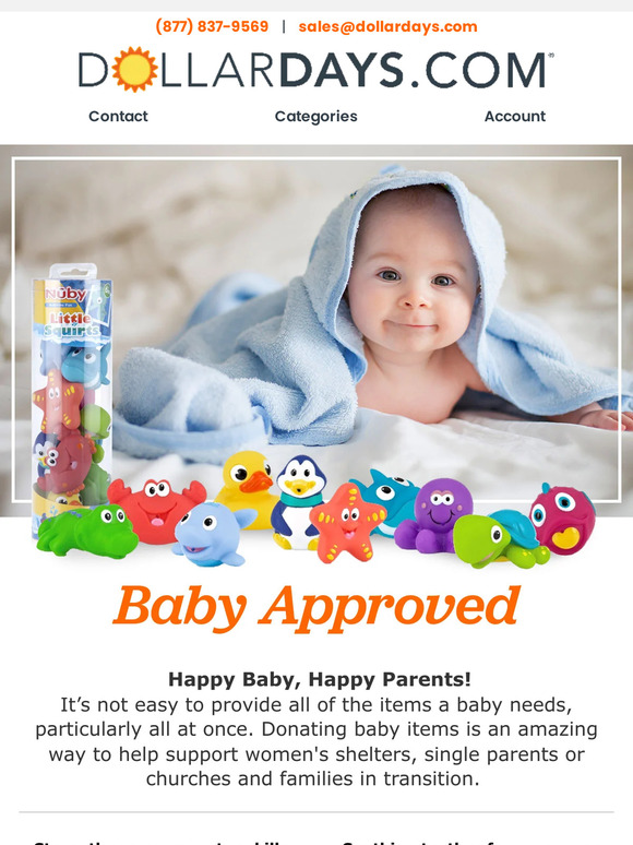 Baby Approved Diapers, Toys and Pacifiers 👶 🧡