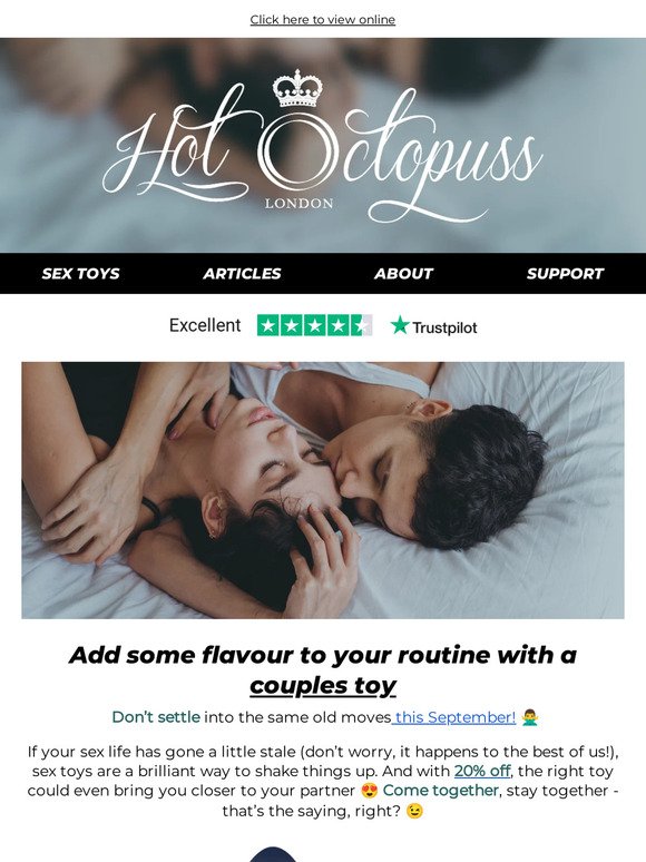 Get 20% off sex tech for Self Love September 😍