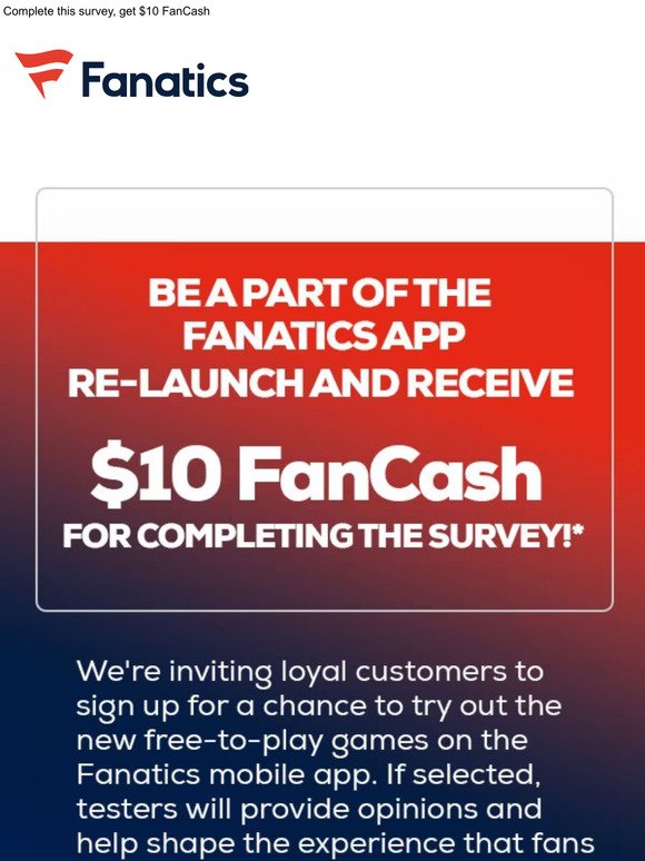 Beta Invite | Get $10 FanCash for Signing Up
