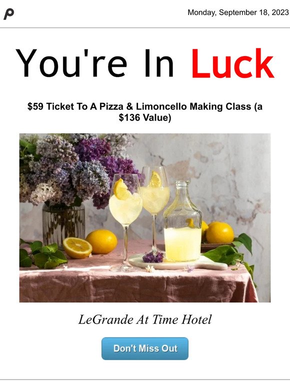 Don't miss out! $59 Ticket To A Pizza ...