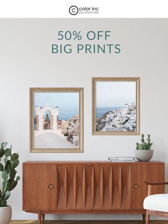 ✨ 50% Off Large Prints ✨