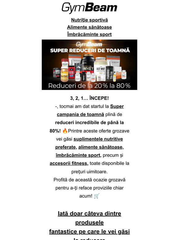 3, 2, 1... ÎNCEPE! Declarăm deschisă Super Campania de Toamnă! 💥🍂