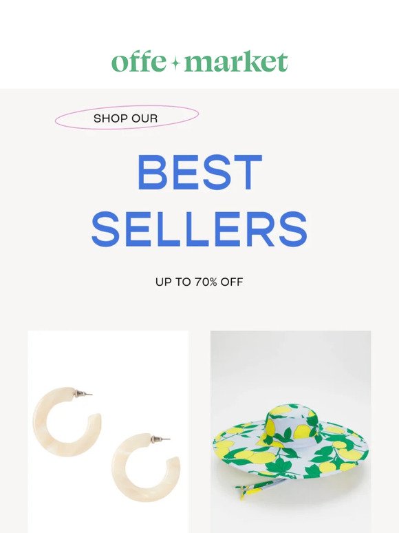 Best sellers up to 70% off