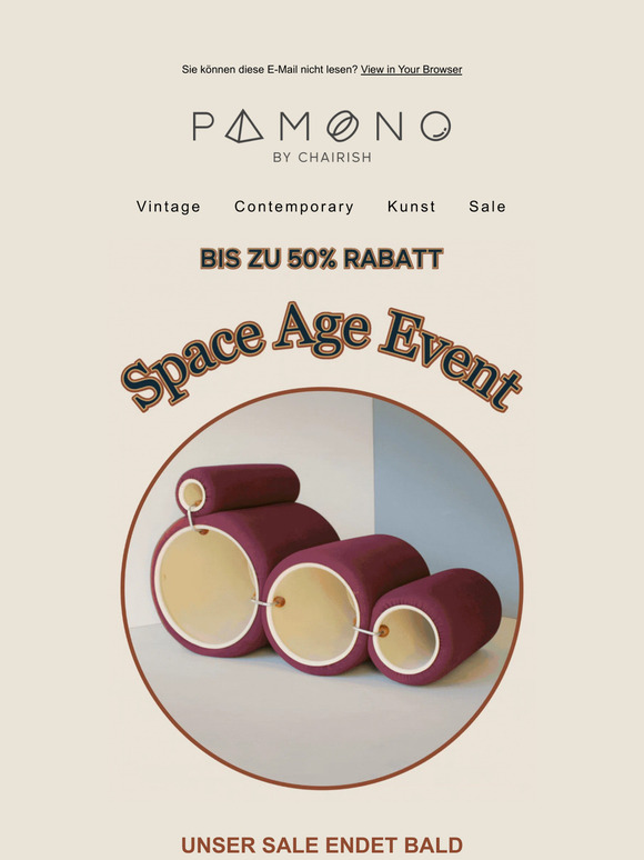 Unser Space Age Event endet bald! Noch 72 Stunden, um die Angebote zu entdecken 🚀