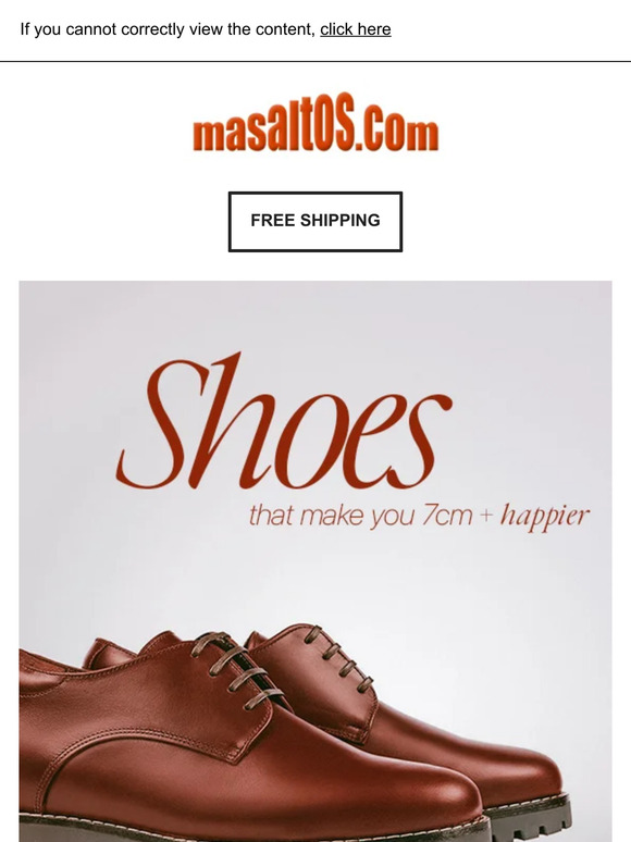 Shoes that make you 7 cm happier