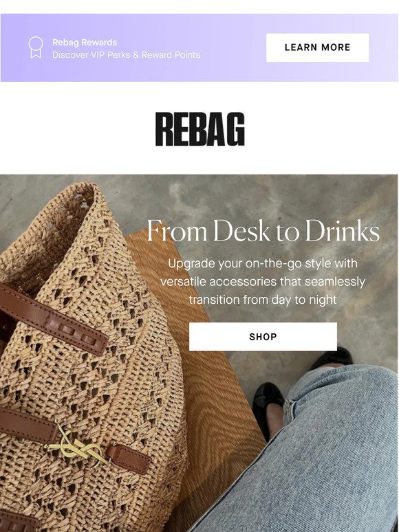 Rebag Email Newsletters: Shop Sales, Discounts, and Coupon Codes