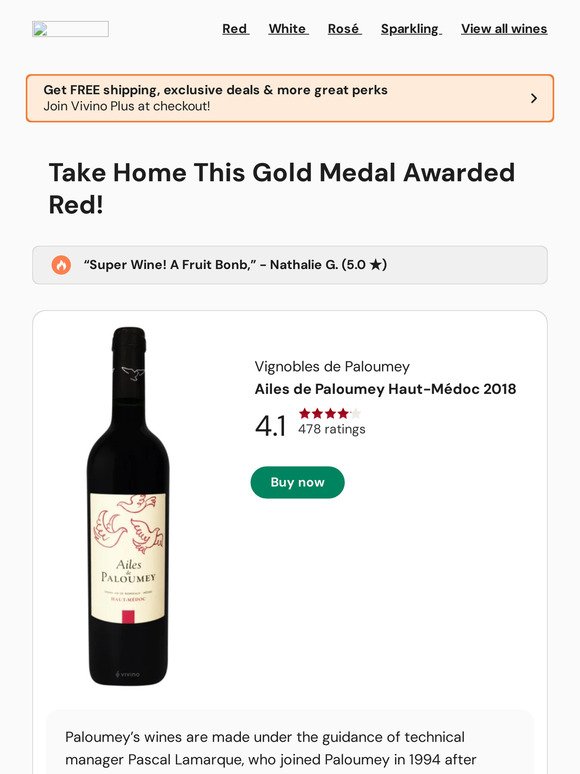 Gold Medal French Red Under-$20