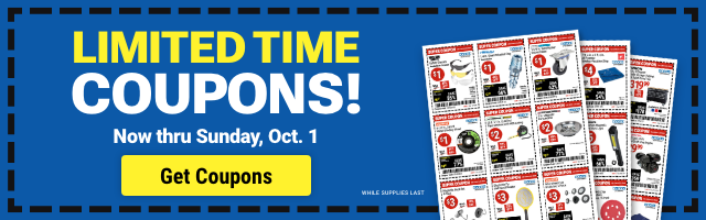 LIMITED TIME COUPONS! Now thru Sunday, Oct. 1