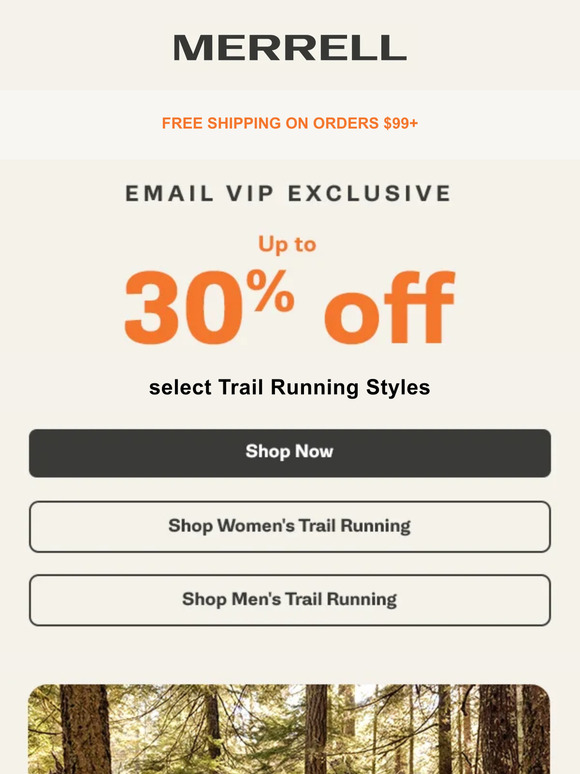 Exclusive Sale: Up to 30% off select Trail Running