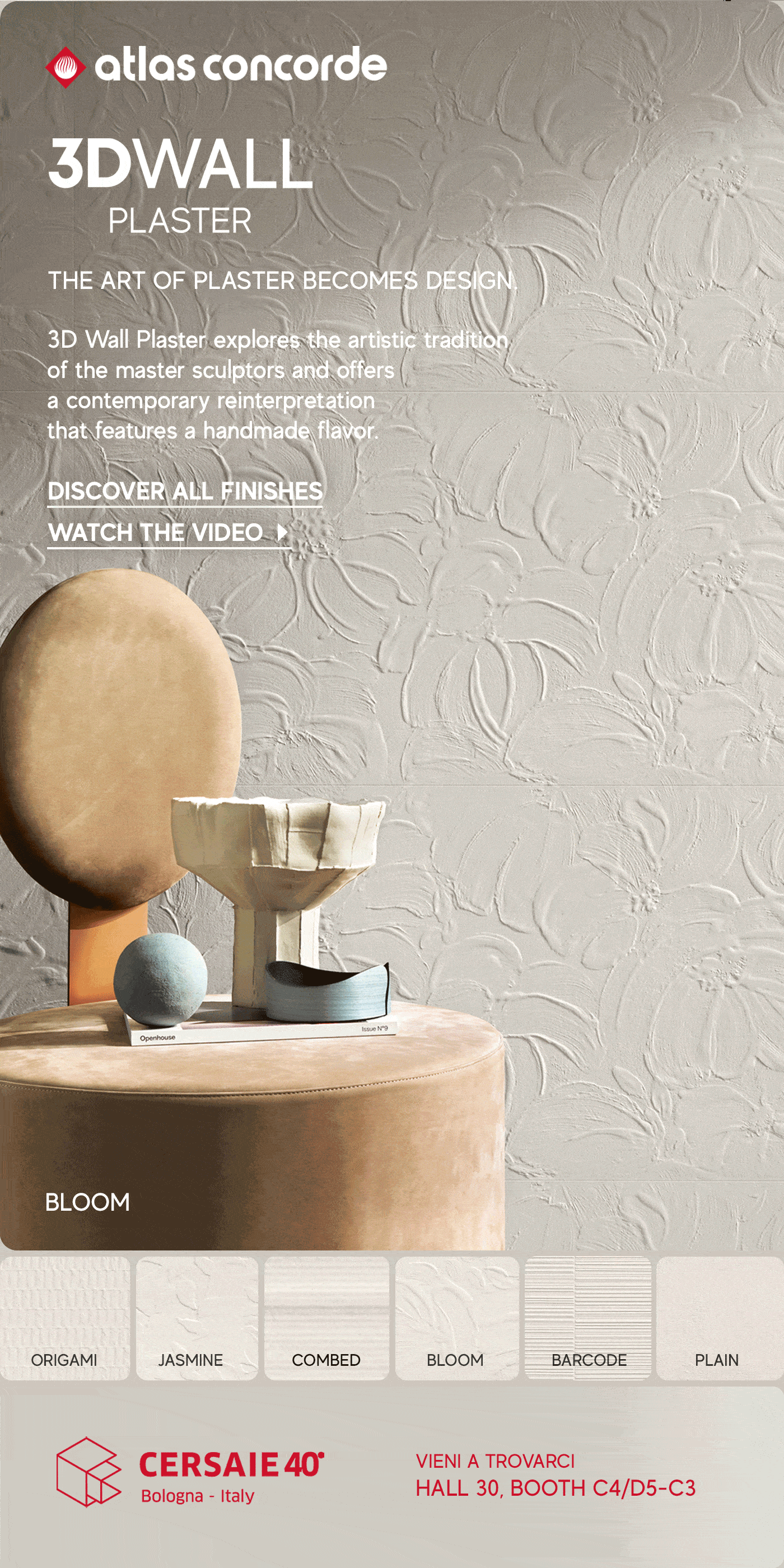 Archiproducts: Atlas Concorde 3D WALL PLASTER: The art of plaster ...