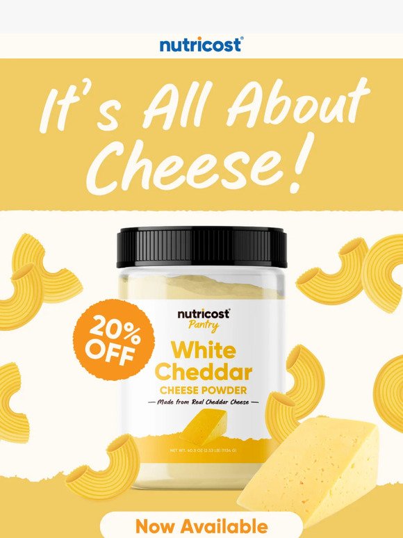 Nothing Can Get CHEDDAR Than This Except 20% OFF Too