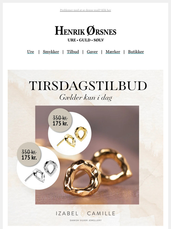 KUN I DAG: 50% på ørestikker fra Izabel Camille 😍