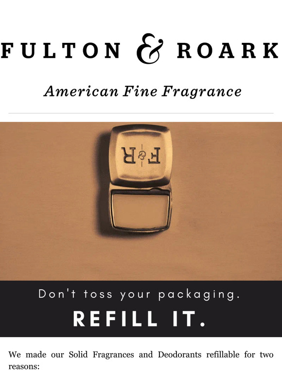 Already have a Solid Fragrance or Deo? Refill it.