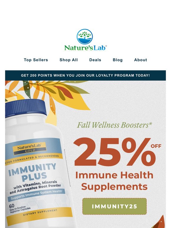 Stock up on immunity support supplements with this sale