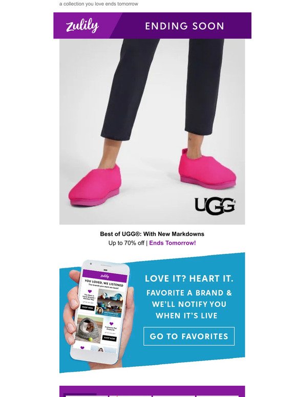 Best of UGG®: With New Markdowns ends soon!