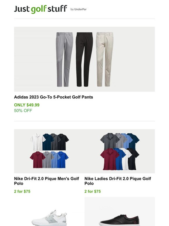 50% OFF Adidas Go-To 5 Pocket Pants