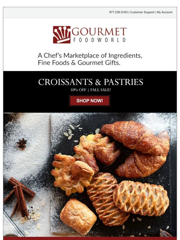 ACTIVATED: 10% off pastries and croissants