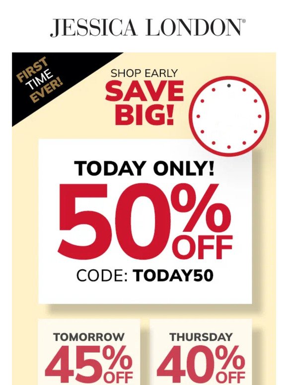 🛍️ DO NOT MISS 50% OFF! 🛍️