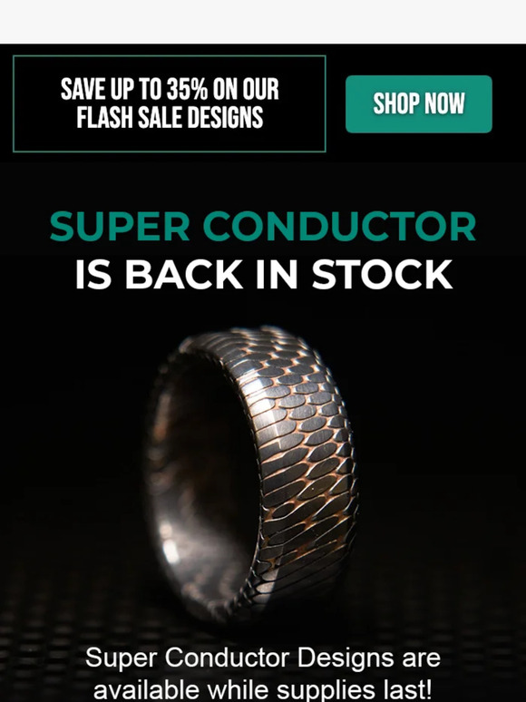 Super Conductor that has been tilt cut and etched