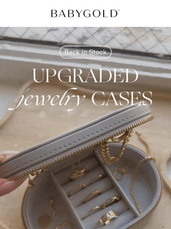Back In Stock: Upgraded Jewelry Travel Cases & Grand Cuban Chains!