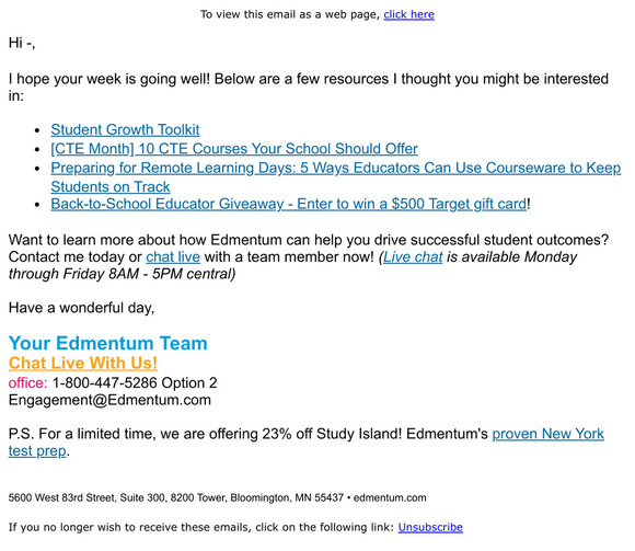 Following up – Additional Resources