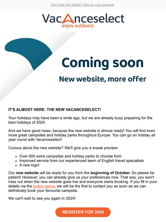 Sneak peak: the new VacanceSelect