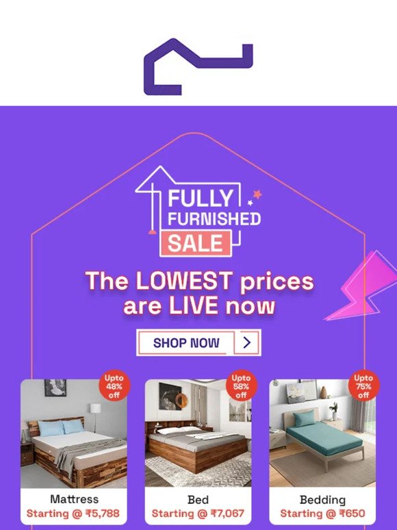 #FullyFurnishedSale is live TODAY! ✨