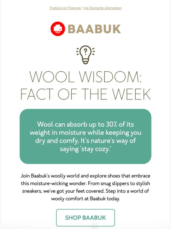 Unbelievable wool fact inside