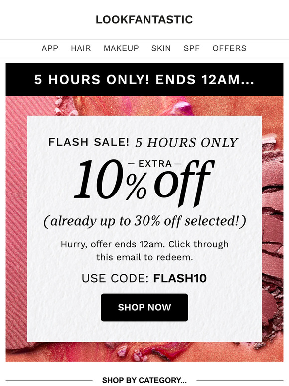 FLASH SALE ⚡ EXTRA 10% Off (Already Up To 30% Off!)