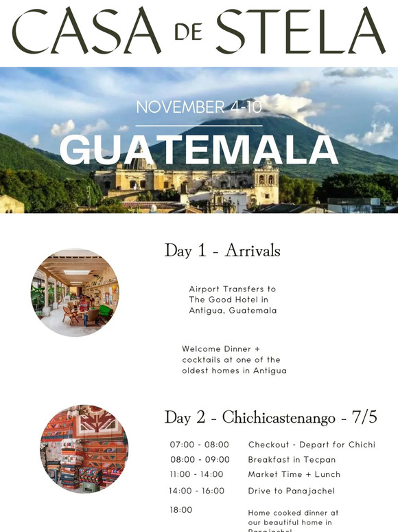 Join us in Guatemala this November 4-10  ✈️