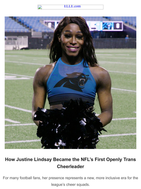 Elle How Justine Lindsay Became The Nfls First Openly Trans