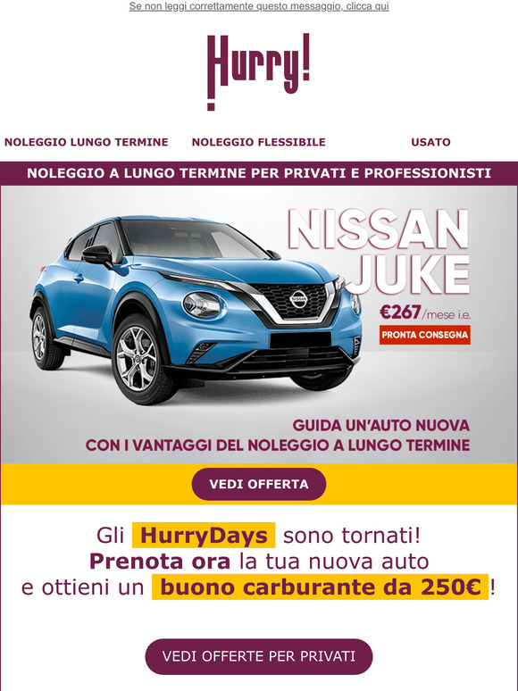 È tempo di HurryDays! Approfittane ora✨