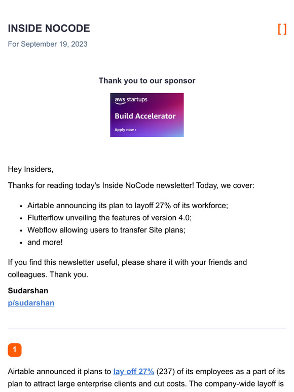 Inside Amazon Airtable plans to lay off 27 of employees / Flutterflow
