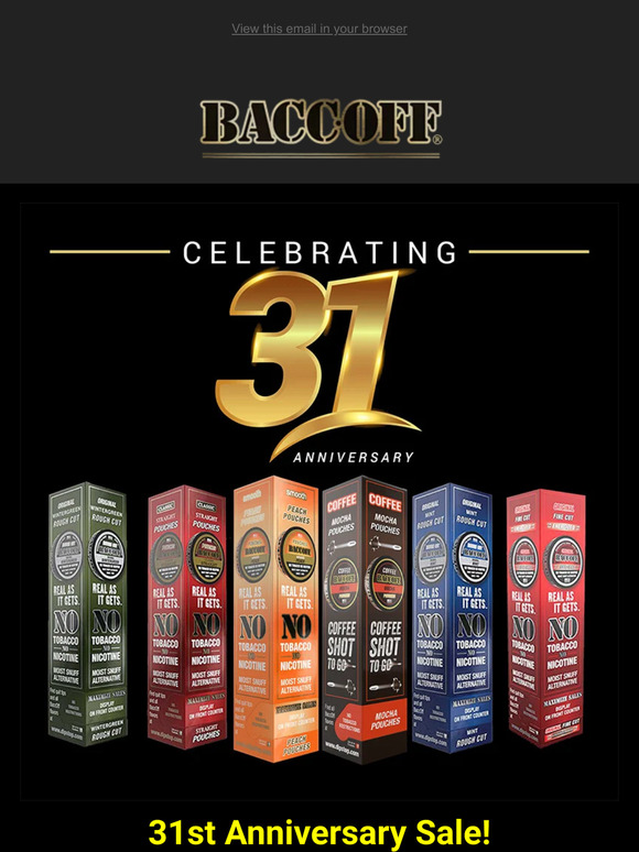31st Anniversary Sale!