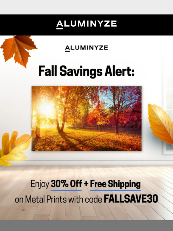 Alert! 30% Off + Free Shipping on Metal Prints!