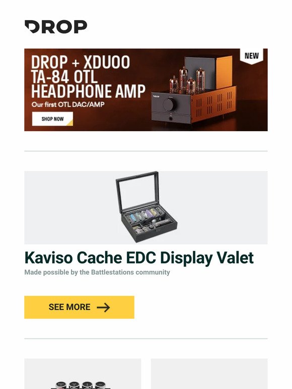 Kaviso Cache EDC Display Valet, QwerkyToys QWERKYWRITER NUMKEY Numpad, Eleks Power Console and USB Hub and more...