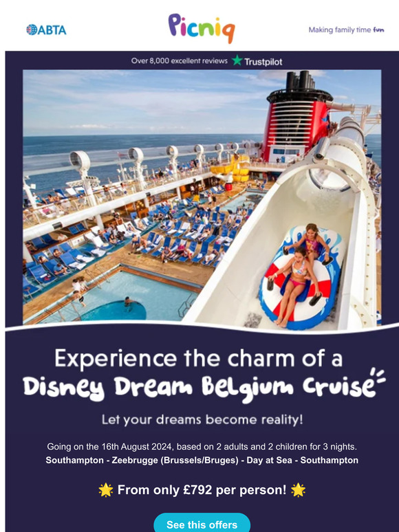 Experience a Disney® Cruise from £792pp