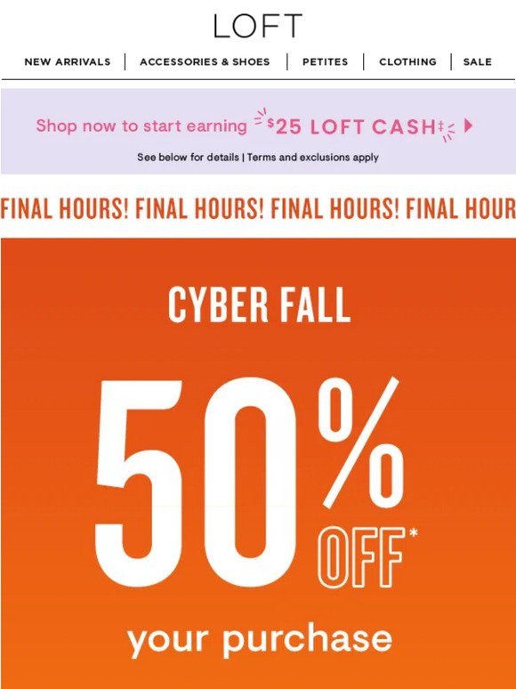 LAST CHANCE: 50% OFF + FREE SHIPPING!!!