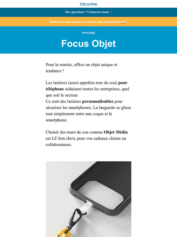 Profitez des dernières tendances avec SmartObjet