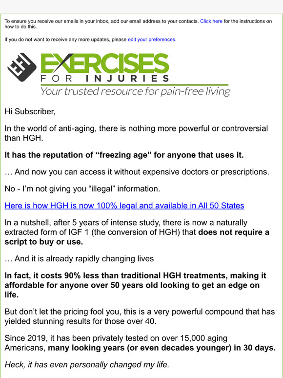 HGH, without a prescription?