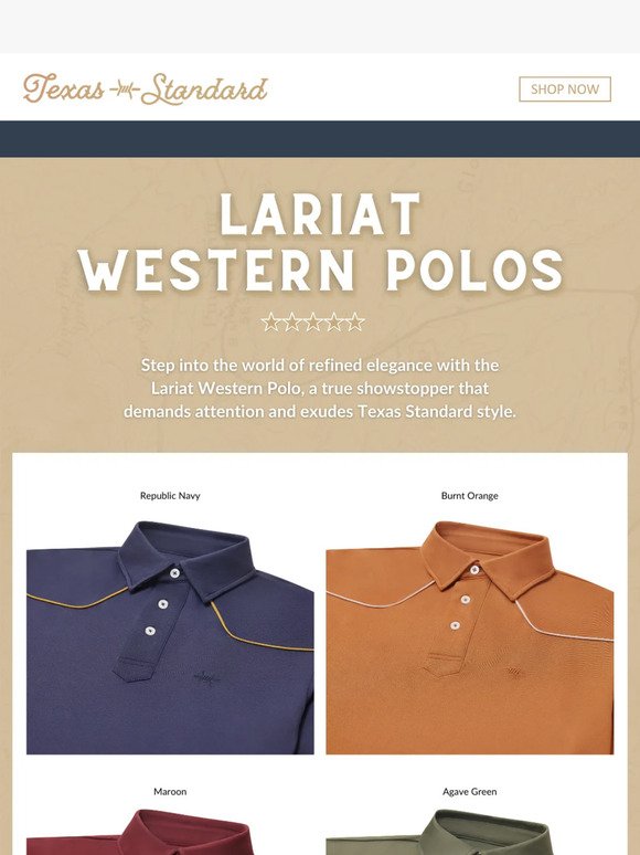 Elevate Your Style with the Lariat Polo's Western Flair