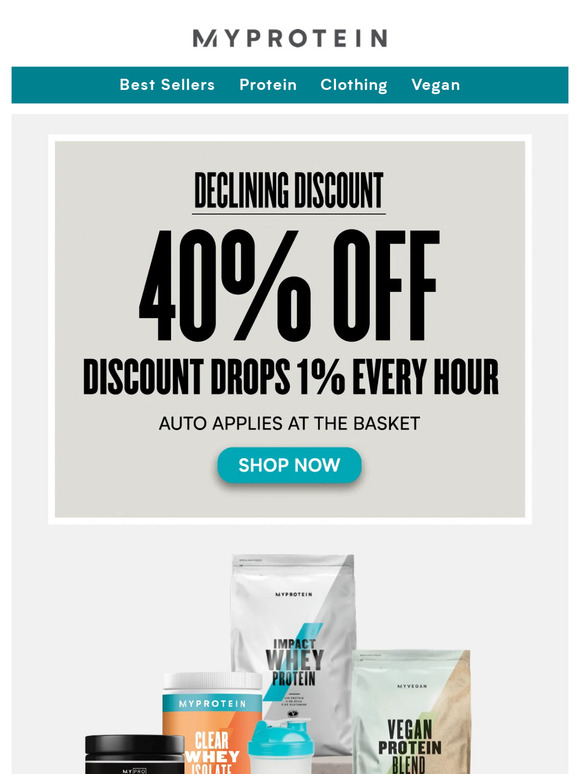 Hurry, discount declines from 40%! Time's running out ⏰