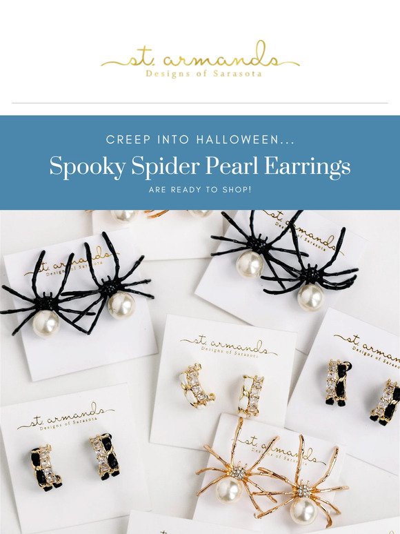 NEW Halloween: Shop our Pearl Spiders!