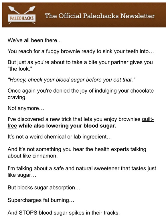 Turn a batch of brownies into a blood sugar miracle