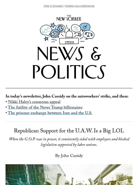 Republican Support for the U.A.W. Is a Big LOL